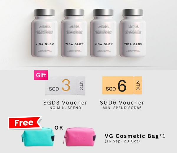 【升级套组】Vida Glow Luminous 纳米美白胶囊 *4罐