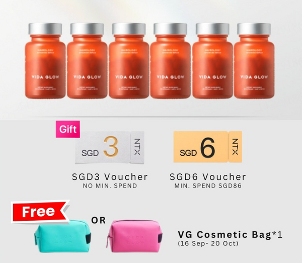 【升级套组】Vida Glow Hairology 蕴发胶囊*6瓶