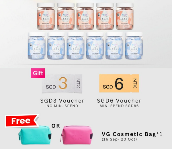 【升级套组】 NATUREDAY  双莓明眸冻干小方* 6罐 + 乳铁蛋白冻干小方* 5罐
