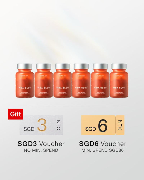 【升级套组】Vida Glow Hairology 蕴发胶囊*6瓶