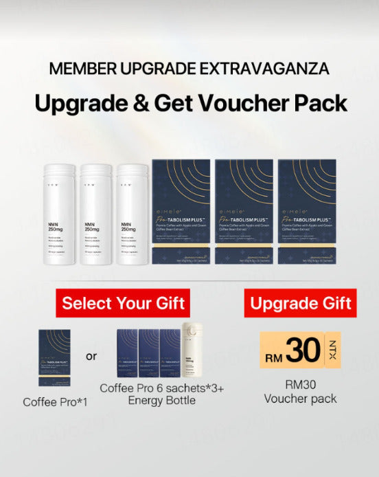 11.11狂欢大促【升级套组】SRW NMN胶囊250mg*3+咖啡Pro*3 /赠咖啡Pro1盒