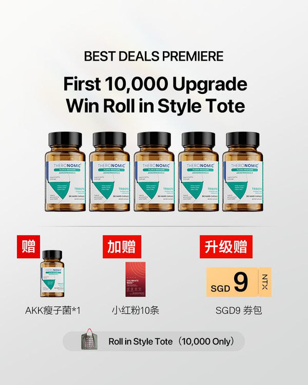 11.11 狂欢大促【升级套组】TheroNomic AKK 三生元胶囊 *5罐 /赠 1罐