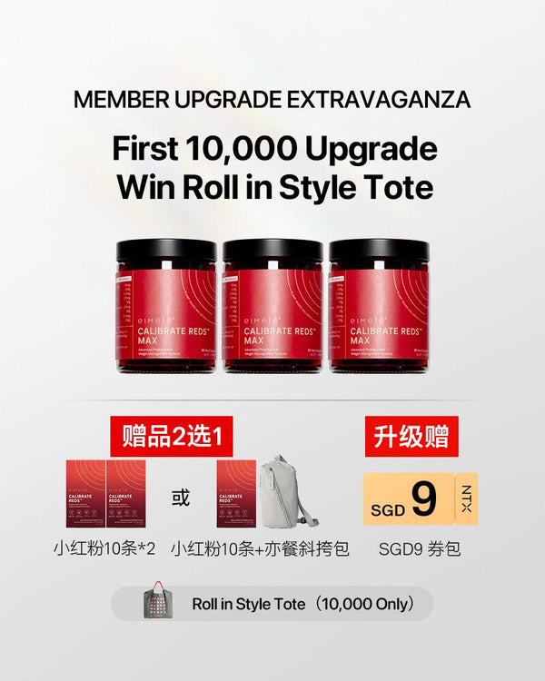 11.11 狂欢大促【升级套组】eimele亦餐 纤体胶囊 60粒/瓶 Calibrate Red Max 3罐 /赠 20条小红粉