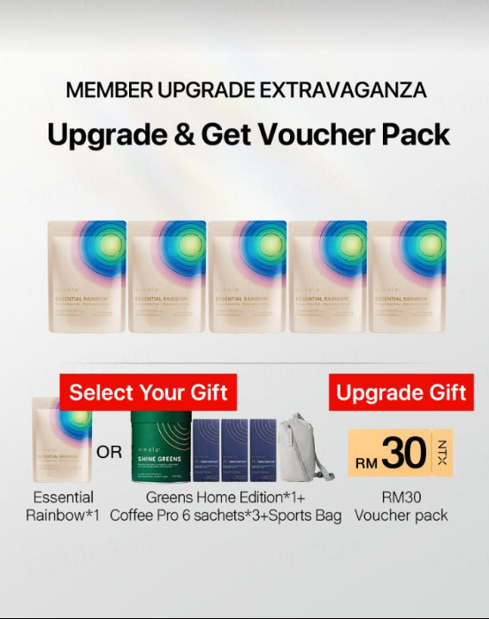 11.11狂欢大促【升级套组】Eimele - Rainbow 亦餐彩虹粉*5包 /赠 1包彩虹粉 或其他