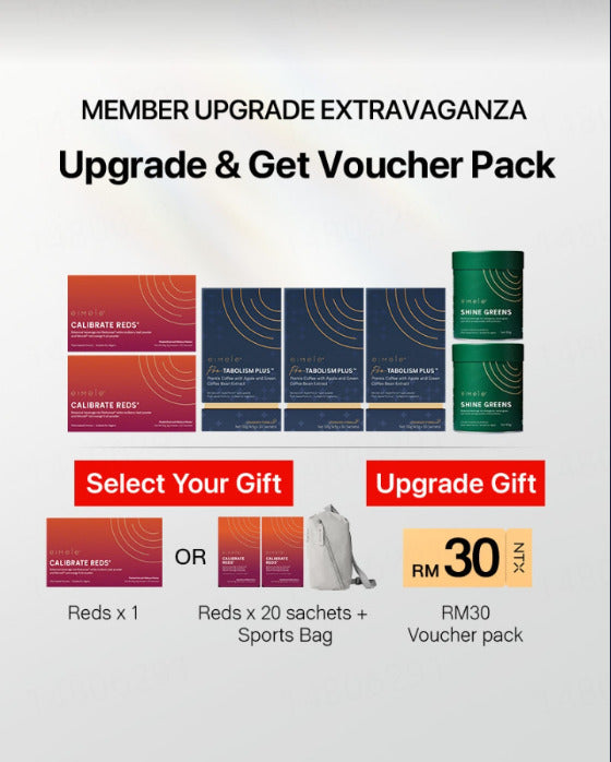 11.11 狂欢大促【升级套组】Eimele - Calibrate Red亦餐纤体粉*2盒+Coffee PRO 代谢咖啡*3 +Shine Green 绿粉家庭装*2 罐 /赠纤体粉*1盒 或其他