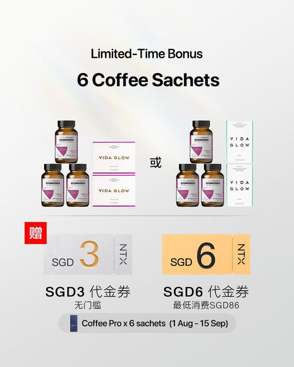 【升级套组】 TheroNomic 卵巢焕活三生元* 3瓶 + Vida Glow Collagen Liquid/Powder* 2盒